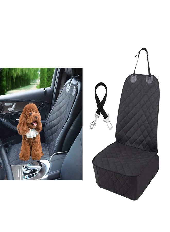 Zufoty Waterproof Front Seat Car Cover, Pet Front Cover for Cars, Scratch Proof & Nonslip Seat Pet Cover, Dog Car Seat Cover with Seat Belt Fits Most Cars, Suvs - Image 1