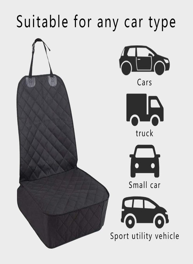 Zufoty Waterproof Front Seat Car Cover, Pet Front Cover for Cars, Scratch Proof & Nonslip Seat Pet Cover, Dog Car Seat Cover with Seat Belt Fits Most Cars, Suvs - Image 3