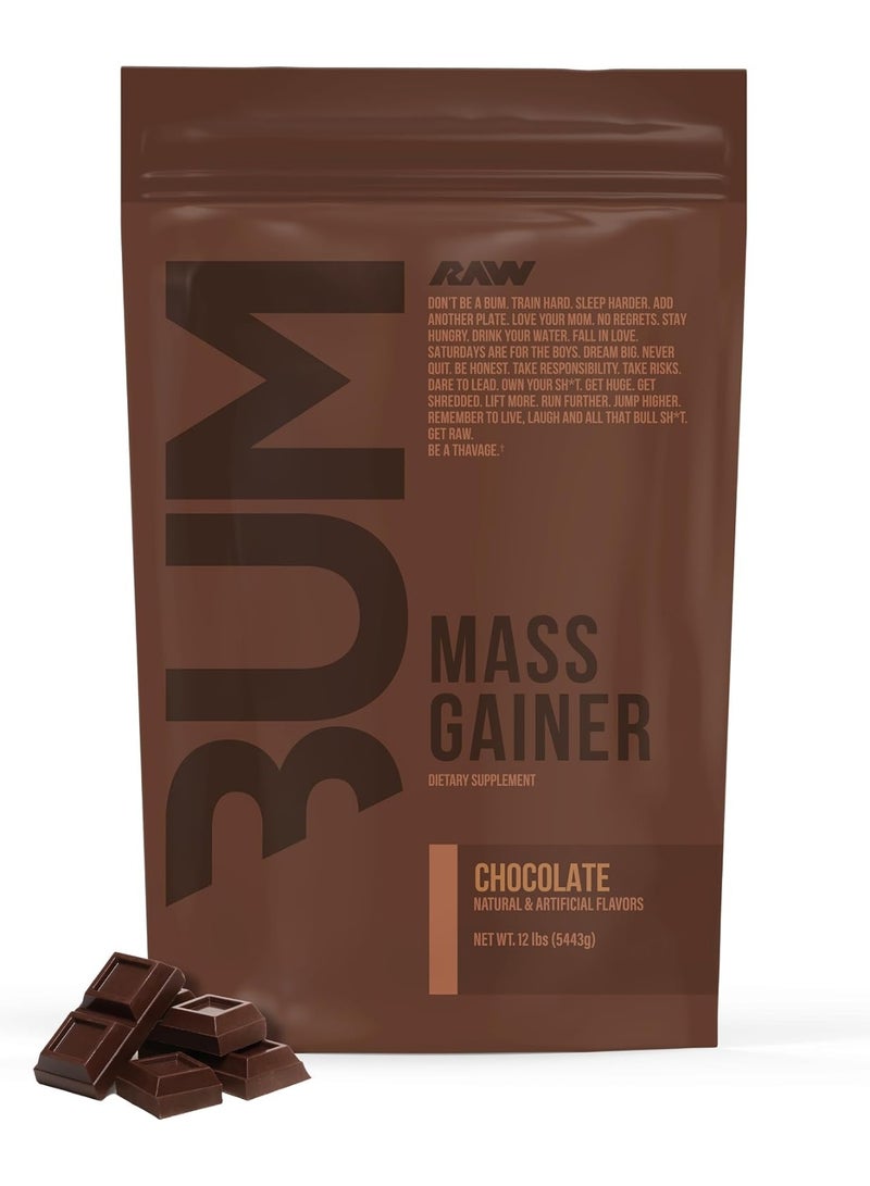 رو مسحوق بروتين RAW CBUM Series Mass Gainer - شوكولاتة (12 رطل / 20 حصة) - Image 1