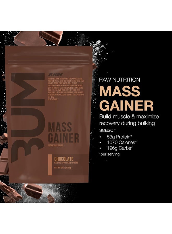 رو مسحوق بروتين RAW CBUM Series Mass Gainer - شوكولاتة (12 رطل / 20 حصة) - Image 5