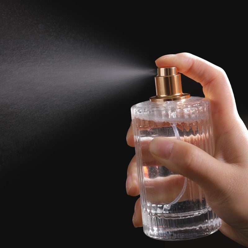 زجرة عطر قابلة لإعادة التعبئة: زجرة رذاذ بيضاء محمولة سعة 100 مل - زجرة عطر فارغة بحجم سفر للسائحين المتحركين - Image 3