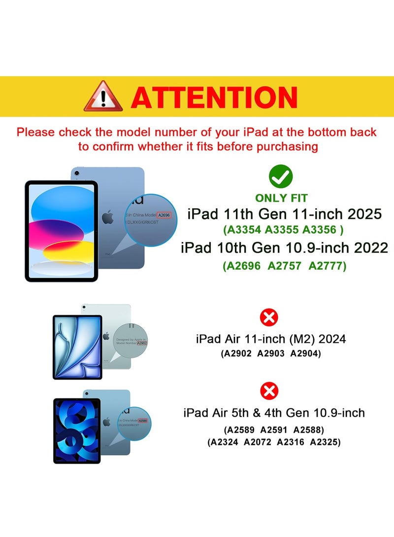 سان يي واقي شاشة لجهاز iPad A16 2025 من الجيل الحادي عشر/العاشر (2022) (11 بوصة/10.9 بوصة)، واقي شاشة من الزجاج المقوى الشفاف عالي الدقة - عبوة واحدة - Image 2