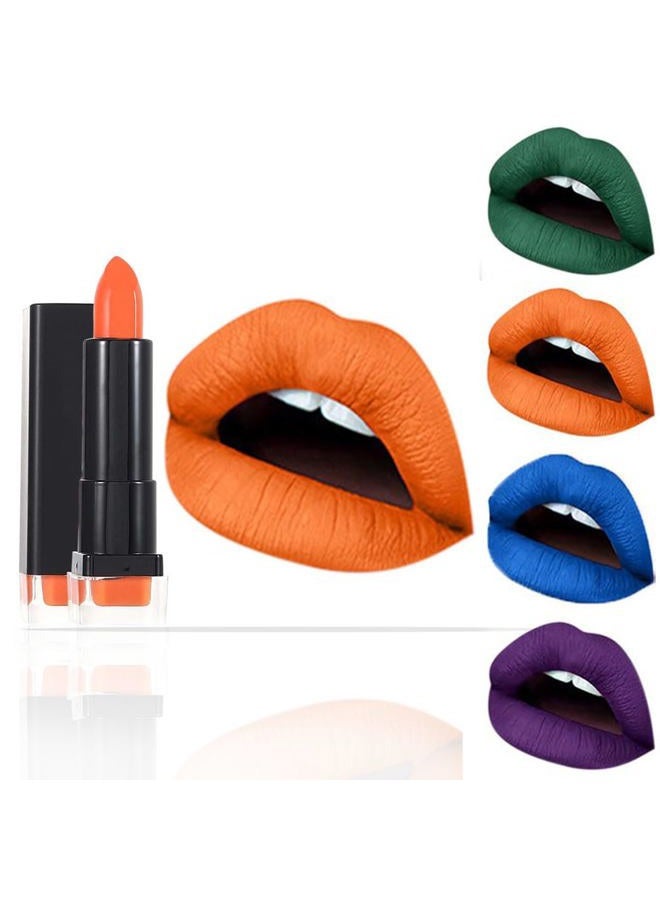 Kilshye Matte Lipstick Hight Pigment Lipsticks Long Lasting Lip Stick Waterproof Lips Gloss Cream Lipgloss Makeup for Women and Girls Pack of 1 (I- Orange 14) - Image 1