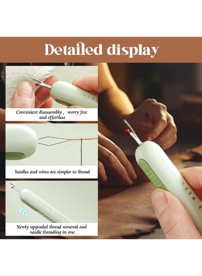 2 في 1 جهاز تمرير الإبرة وممزق الخياطة، أجهزة تمرير الإبرة وممزق الخياطة للخياطة، أداة تمرير الإبرة وممزق الخياطة لكبار السن وعشاق الخياطة - Image 2