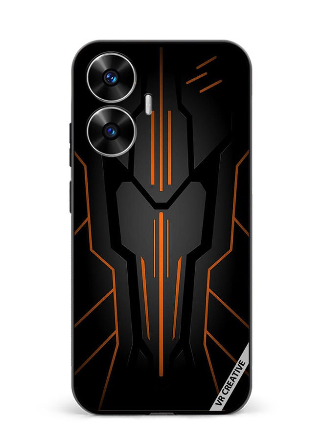 VR CREATIVE Protective Case Cover For Realme C55 Black Sark Design Multicolour - Image 1
