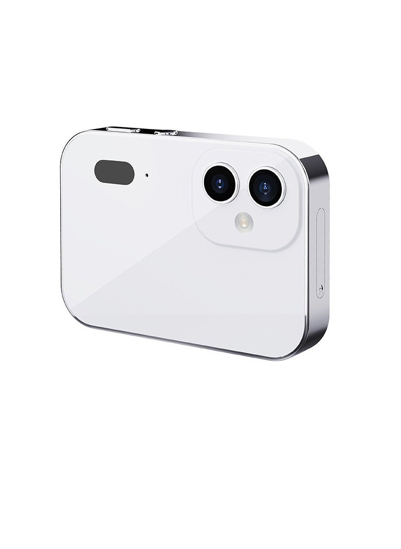 Generic D6 4K 64MP Digital Camera, 3 Inch HD Touch Screen Portable Video Recording Camera With Triple Lens, Manual Focus Compact Action Camera For Vlogging Content Creation, (1pc, White)  - Image 1