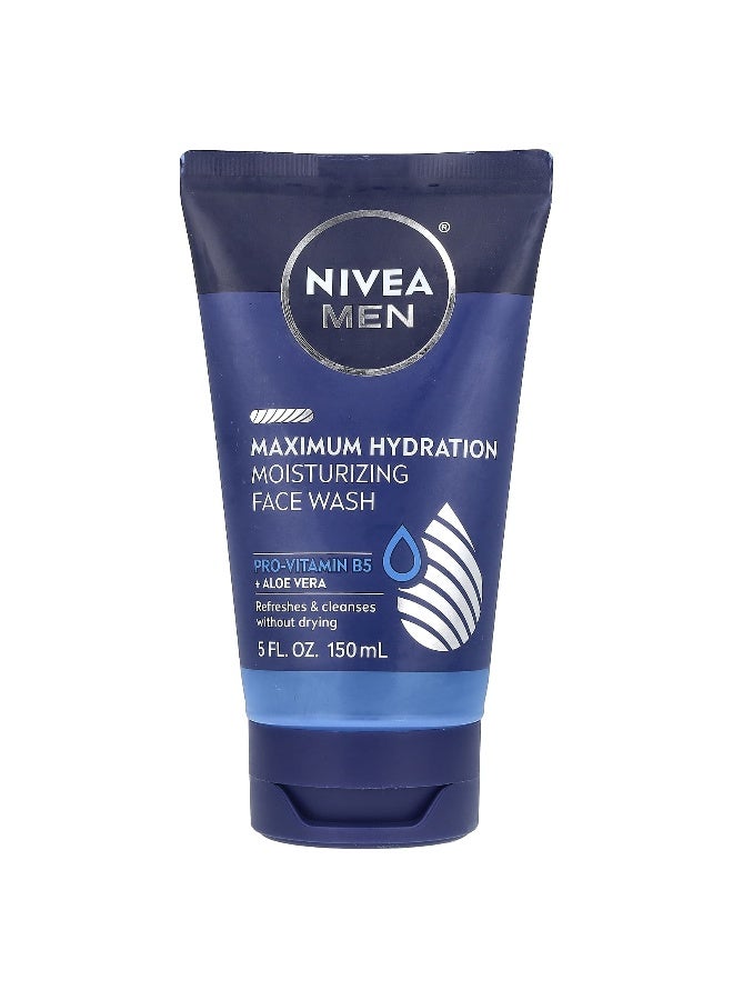 Nivea, Men, Maximum Hydration Moisturizing Face Wash, 5 fl oz (150 ml) - Image 1