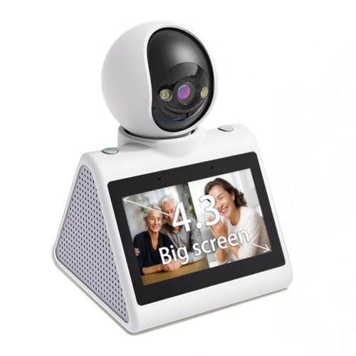 KEENLUK Home Security Camera with 4.3" Screen, Two Way Video Call Function for Elderly, Baby and Pets, 1080P HD with Motion Detection - Image 1