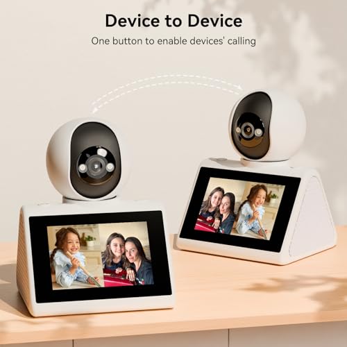 KEENLUK Home Security Camera with 4.3" Screen, Two Way Video Call Function for Elderly, Baby and Pets, 1080P HD with Motion Detection - Image 3