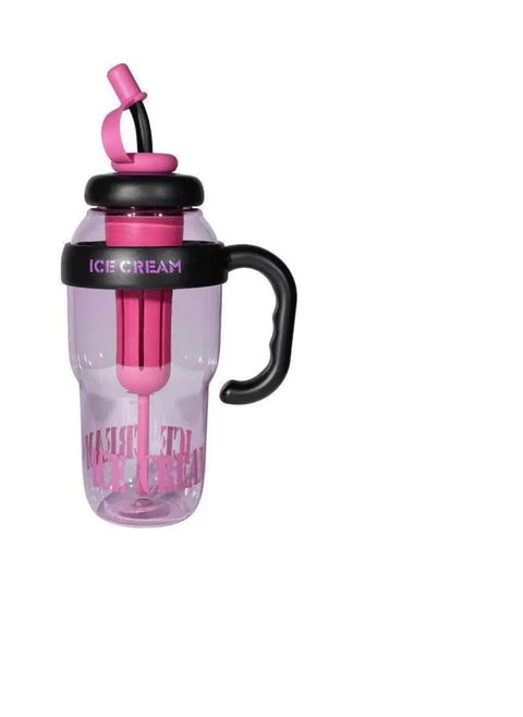 OM Water Bottle with Strong Handle - Practical and Comfortable Design (Black)