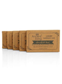 Avocado & Basil Luxury Handmade Soap (Set Of 5 ) 100 Gm Each Improves Skin Elasticity Moisturizing Suitable For All Skin Types