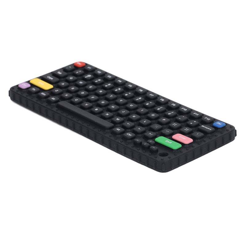 Baby Teething Toy Silicone Soft Gentle Teething Keyboard Chewy Toy for Infant Toddlers Type D - Image 3