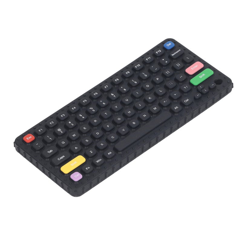 Baby Teething Toy Silicone Soft Gentle Teething Keyboard Chewy Toy for Infant Toddlers Type D - Image 4