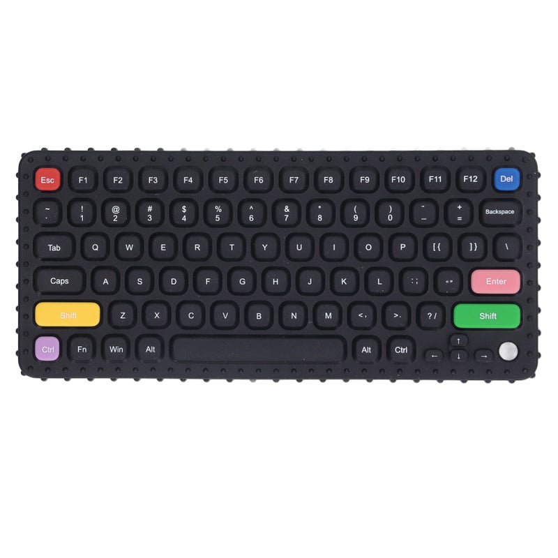 Baby Teething Toy Silicone Soft Gentle Teething Keyboard Chewy Toy for Infant Toddlers Type D - Image 1