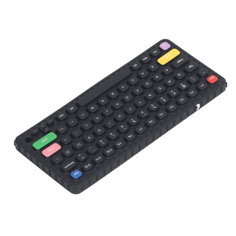 Baby Teething Toy Silicone Soft Gentle Teething Keyboard Chewy Toy for Infant Toddlers Type D - Image 2