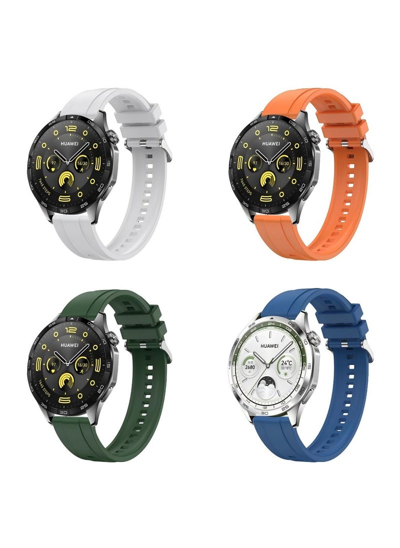 HW 4 PCS Replacement Strap Silicone Band for Huawei Watch GT5/GT4 22mm  - Image 1