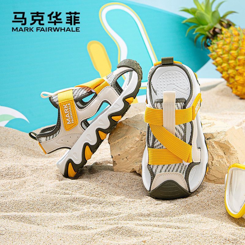Mark Fairwhale Outdoor Casual Shoes 2025 Hollow Versatile Soft Sole Beach Sandals For Boys And Girls - Image 4
