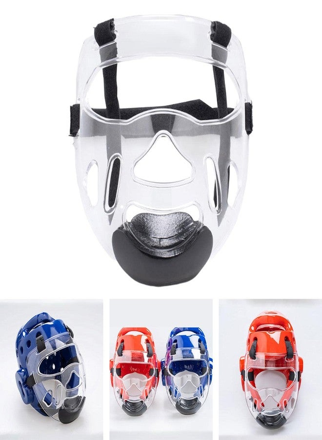 Colaxi Clear Taekwondo Face Shield Mask – Detachable PC Headgear with Ventilated Design for Boxing, Karate, Sanda Training (Kids & Adults) - Image 3