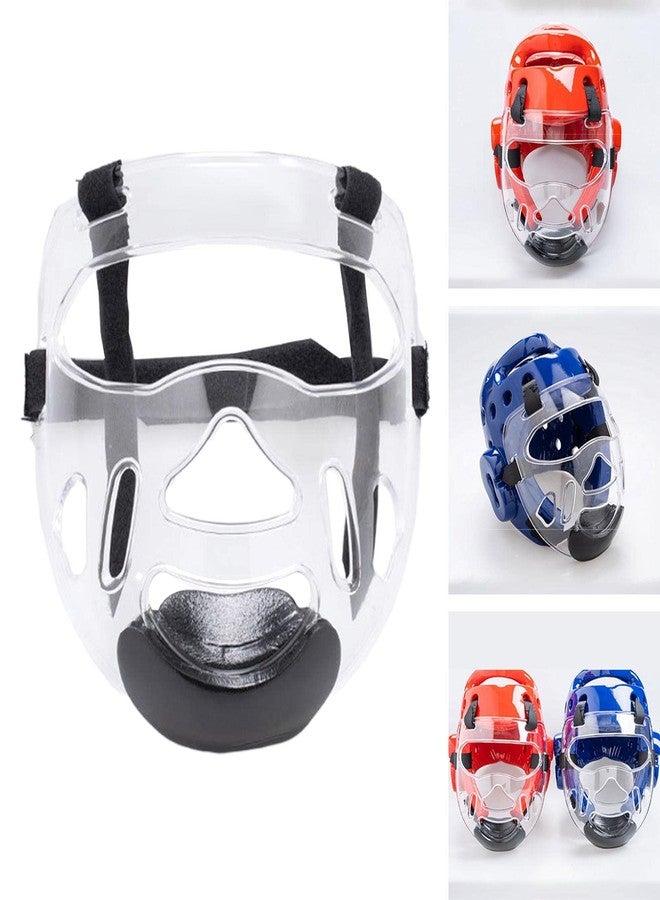 Colaxi Clear Taekwondo Face Shield Mask – Detachable PC Headgear with Ventilated Design for Boxing, Karate, Sanda Training (Kids & Adults) - Image 2