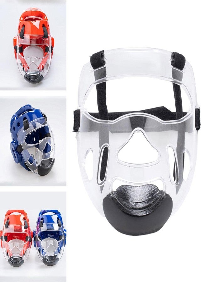 Colaxi Clear Taekwondo Face Shield Mask – Detachable PC Headgear with Ventilated Design for Boxing, Karate, Sanda Training (Kids & Adults) - Image 5