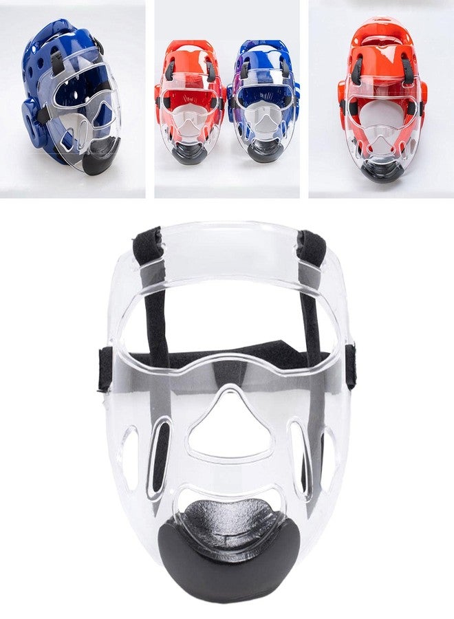 Colaxi Clear Taekwondo Face Shield Mask – Detachable PC Headgear with Ventilated Design for Boxing, Karate, Sanda Training (Kids & Adults) - Image 4