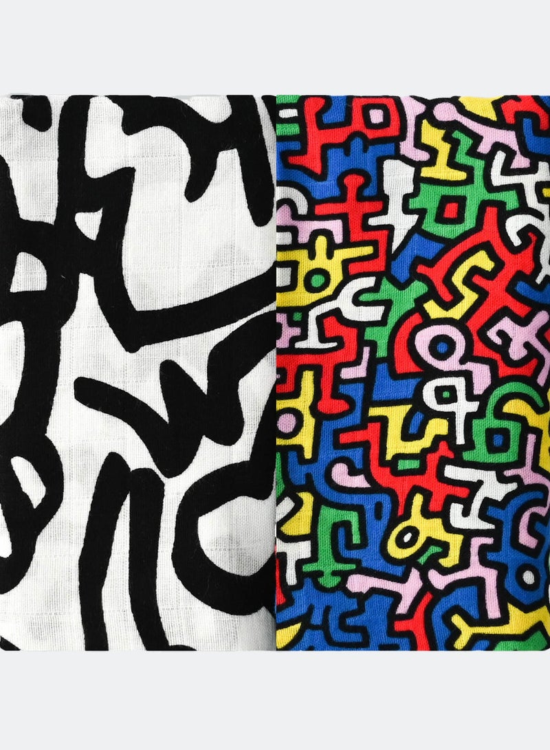 Etta Loves Keith Haring 2 Pack 80Cm X 80Cm - Image 3