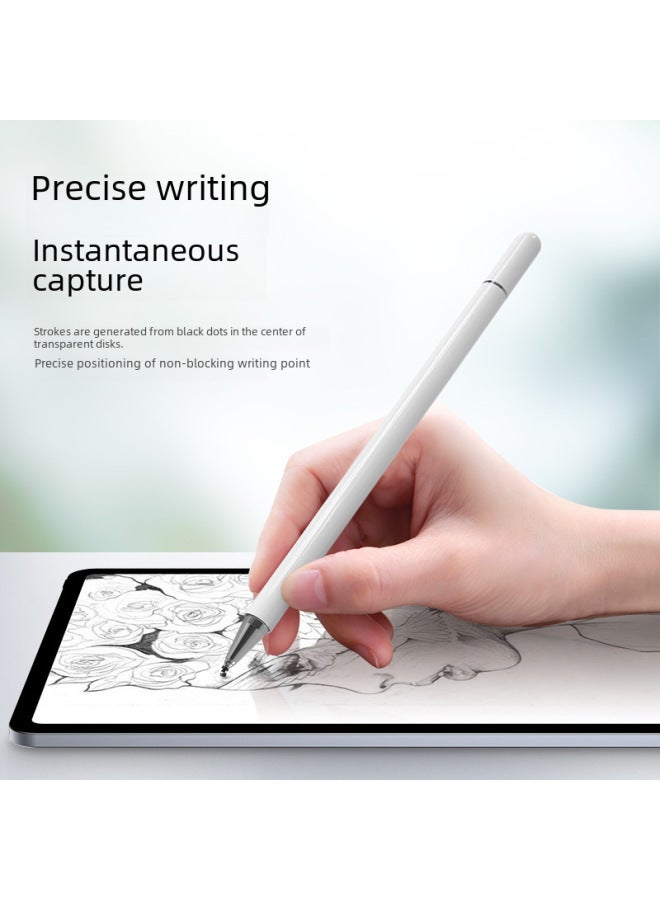 Loquat IPad Pen For ApplePencil Capacitive Pen Painting For AppleTablet Universal Passive Touch Stylus-Color:Double-ended Physical Pen-white  - Image 3
