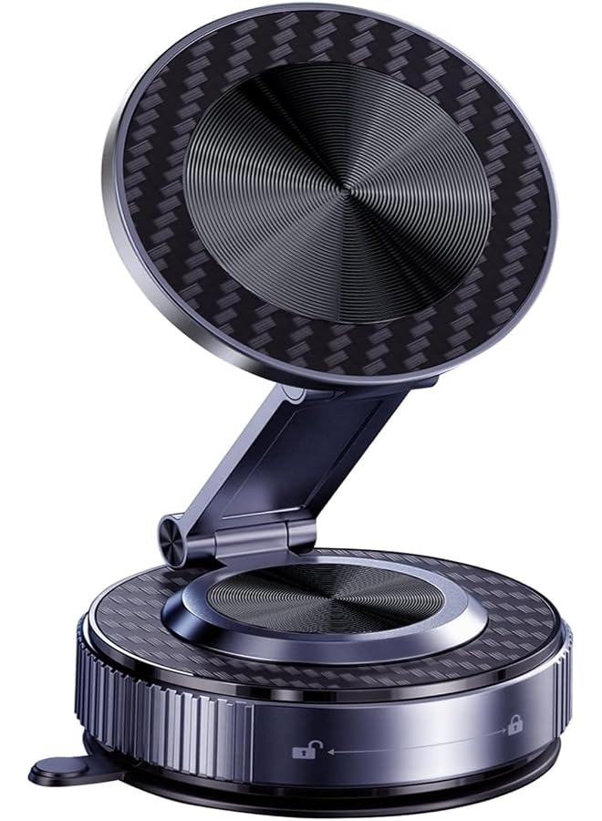 S-TOP Vacuum Magnetic Car Phone Holder,Suction Cup Phone Mount for MagSafe,Car Mobile Holder with Vacuum Suction Base 360° Rotating Metal Arm for iPhone 17/16/15 Series & Android Universal Car Phone Stand - Image 1