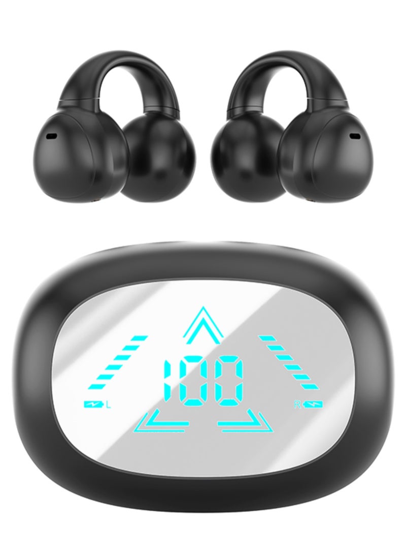JBLTM Bluetooth Earbuds,Wireless Ear Clip Bone Conduction Headphones,Open Sport Bone Earbuds,Bluetooth 5.4 Bone Conduction Head,Running Workout Painless Wearing Earring Earphone,for iOS Android Samsung  - Image 1