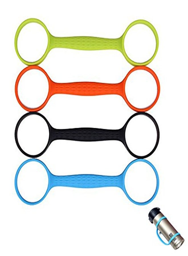 PDFans Windspeed Water Bottle Carrier Grip for Outdoor,Soft Band Holder Strap Makes Any Bottle Handheld,Water Bottle Bands for Bike, Gym or Jogging 4 Pack - Image 1