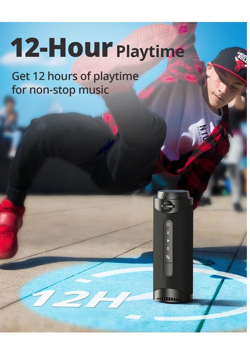 ترونسمارت Tronsmart T7 30W Waterproof Portable Speaker, SouldPulse Audio with 360 Surround Sound, Bluetooth V5.3, IPX7 Waterproof, TWS, Battery 4000mAh  - Image 3