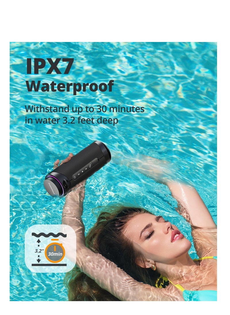 ترونسمارت Tronsmart T7 30W Waterproof Portable Speaker, SouldPulse Audio with 360 Surround Sound, Bluetooth V5.3, IPX7 Waterproof, TWS, Battery 4000mAh  - Image 5
