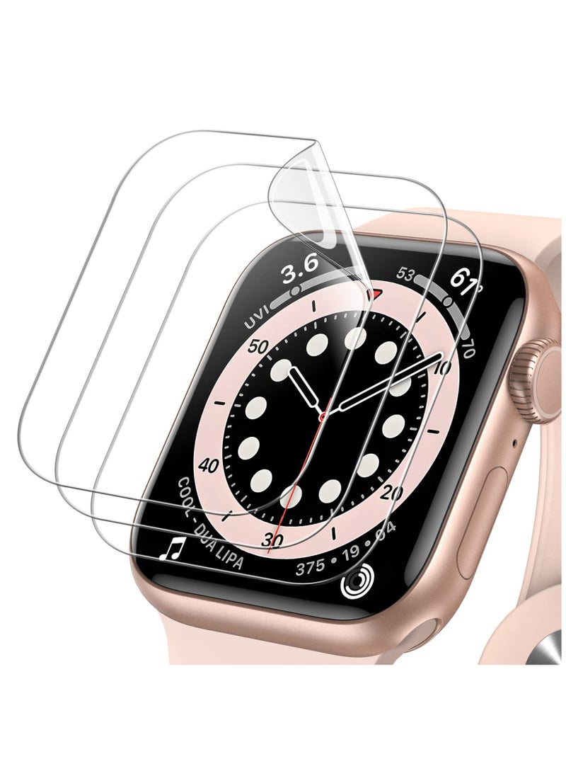 Generic Screen Protector for Apple Watch SE (2022/2020) /Series 6 5 4 44mm TPU HD Clear Full Coverage Film 3-Pack  - Image 1