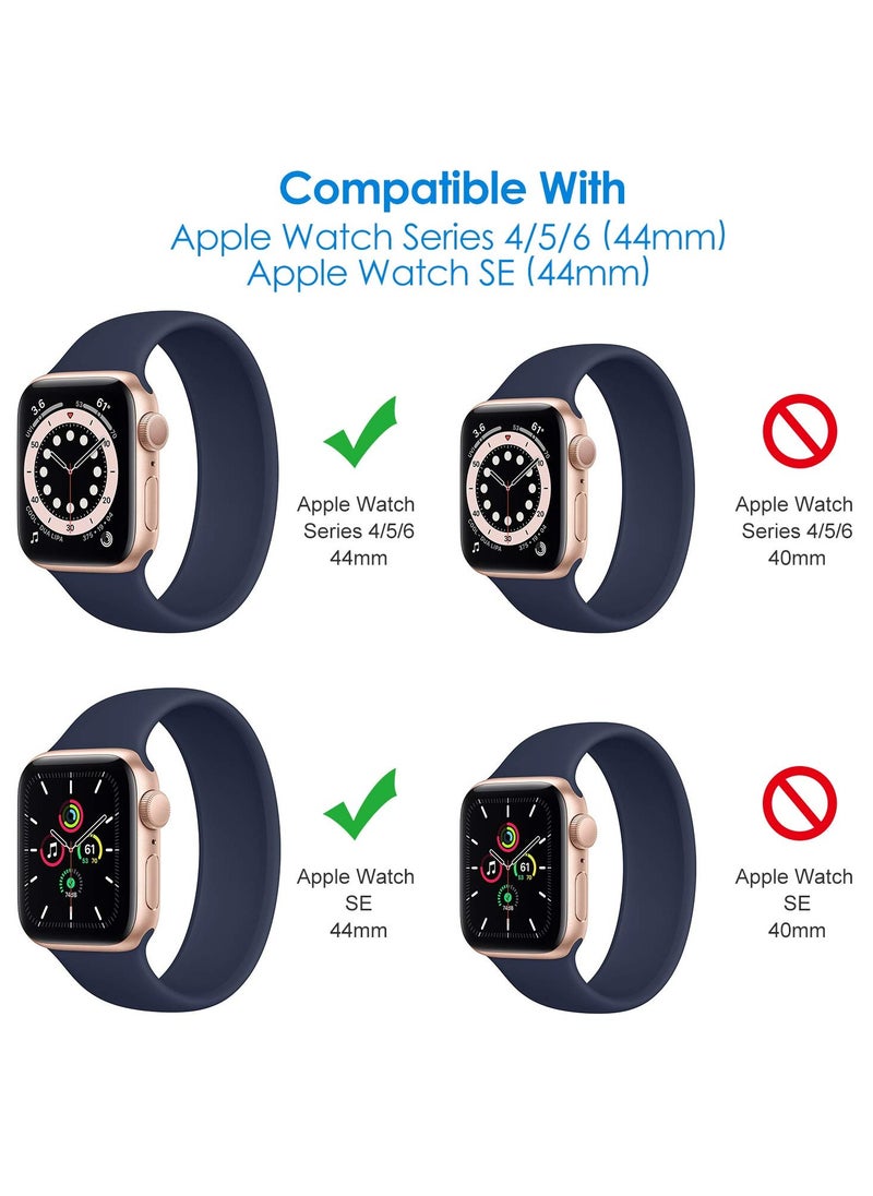Generic Screen Protector for Apple Watch SE (2022/2020) /Series 6 5 4 44mm TPU HD Clear Full Coverage Film 3-Pack  - Image 2