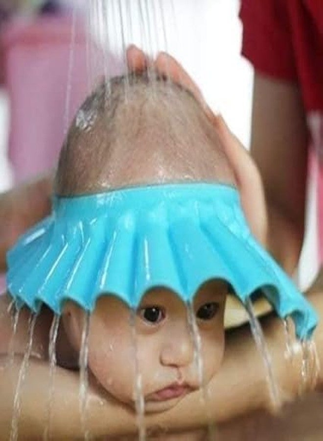 ZINZA Soft Adjustable Visor Hat Safe Shampoo Shower Bathing Protection Cap for Toddler, Baby, Kids, Children (Multi-Color) - Image 1