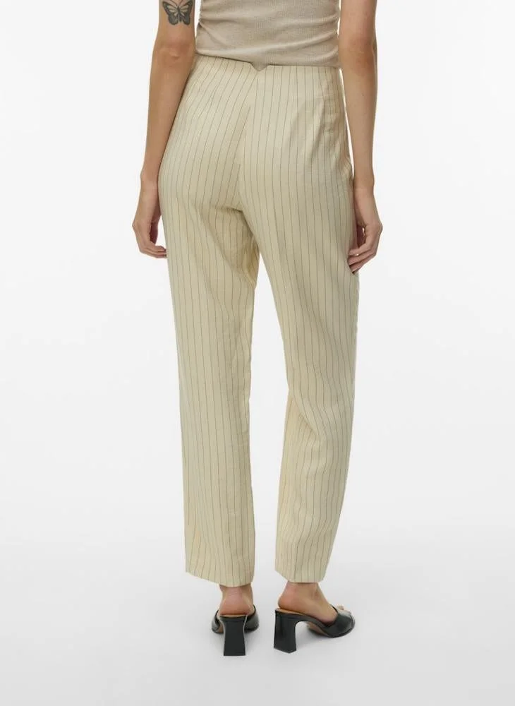 Vero Moda  VMKIARA Mid Waist Woven Pants for Women | Best Price UAE