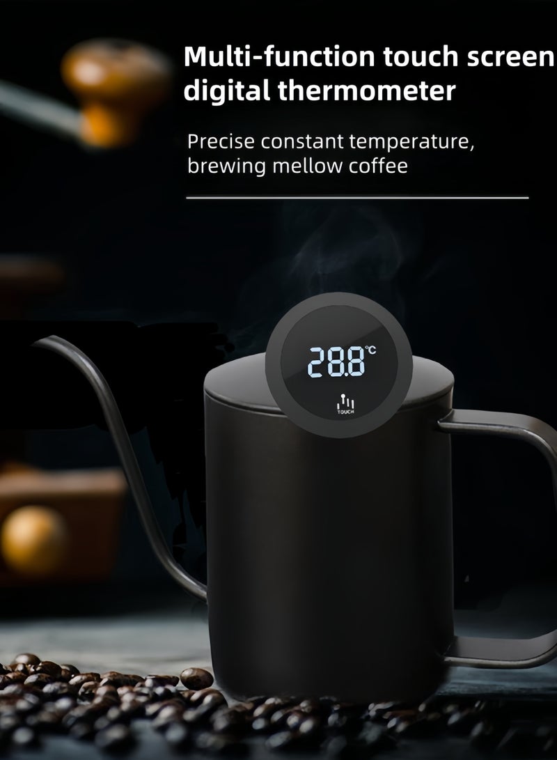 nihao Milk Thermometer for Coffee with Stainless Steel Probe Coffee Thermometer with Clip Professional Milk Temperature Frothing Thermometer Coffee Machine Accessories，White - Image 3