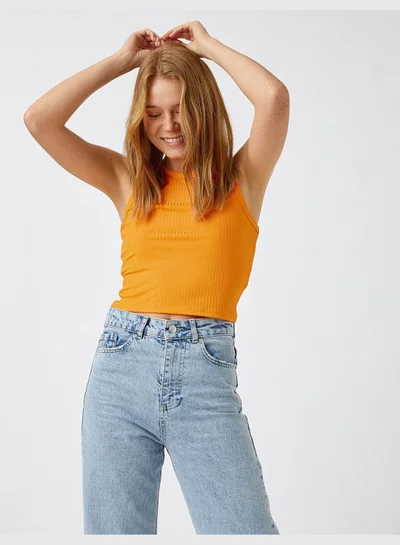 كوتون Halterneck Tanktop