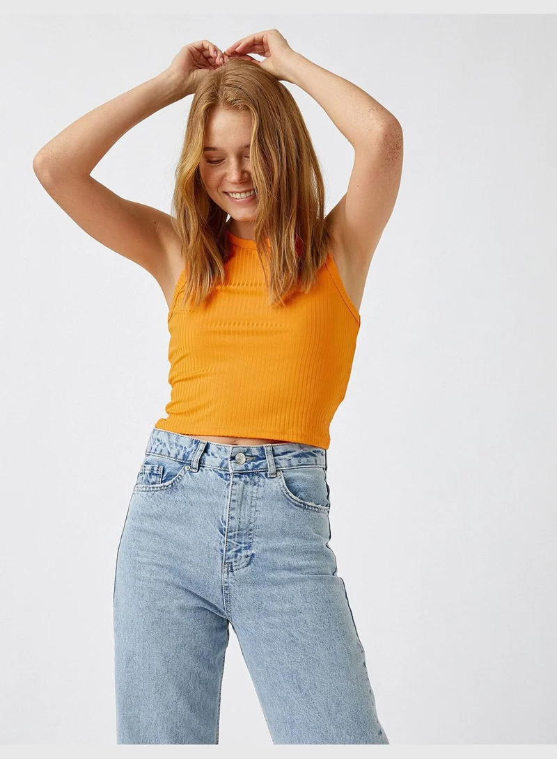 كوتون Halterneck Tanktop