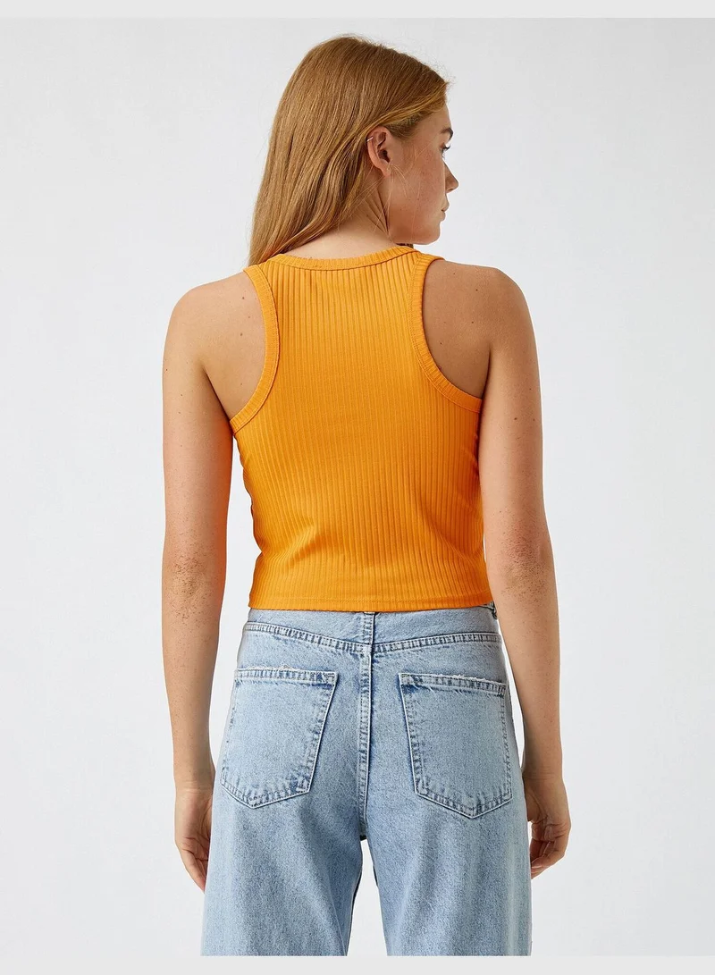 كوتون Halterneck Tanktop