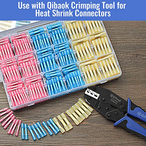 Qibaok 660 PCS Heat Shrink Butt Connectors Qibaok Crimp Electrical Wire Connector Waterproof Insulated Butt Splice Terminal for Automotive Marine Boat Truck Trailer Stereo - Image 5