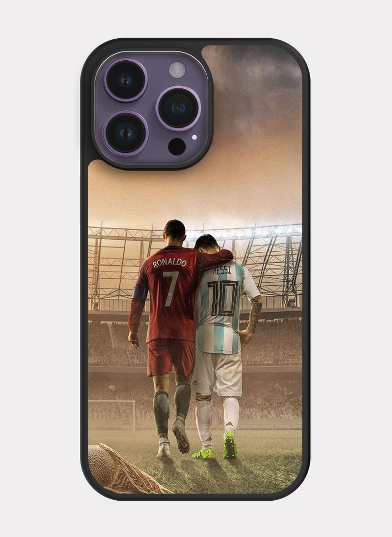 PXLAAT iPhone 14 Pro Max case cover Messi And Cristiano Ronaldo - Image 1
