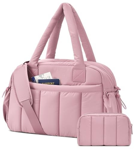 oscaurt Gym Bag for Women Lightweight Duffle Bag for Travel with Toiletry Pouch Water Resistant Carry On Weekender Overnight Duffel - Image 1