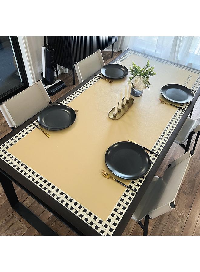 Bluejw Nordic Style Household Dining Table Mat High-grade Wipe-free Dirt-resistant Wear-resistant Mat PVC Cuttable Anti-scalding Mat - Image 5