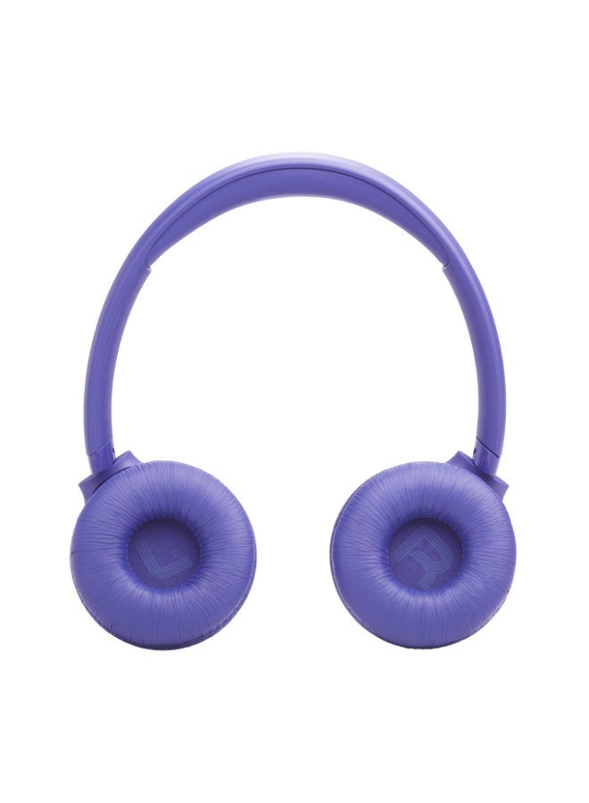 جي بي إل سماعات رأس لاسلكية على الأذن JBL Tune 530Bt، صوت جهير نقي، بطارية 76 ساعة مع شحن سريع، مكالمات بدون استخدام اليدين + وعي صوتي، اتصال متعدد النقاط، خفيفة وقابلة للطي - - Image 4