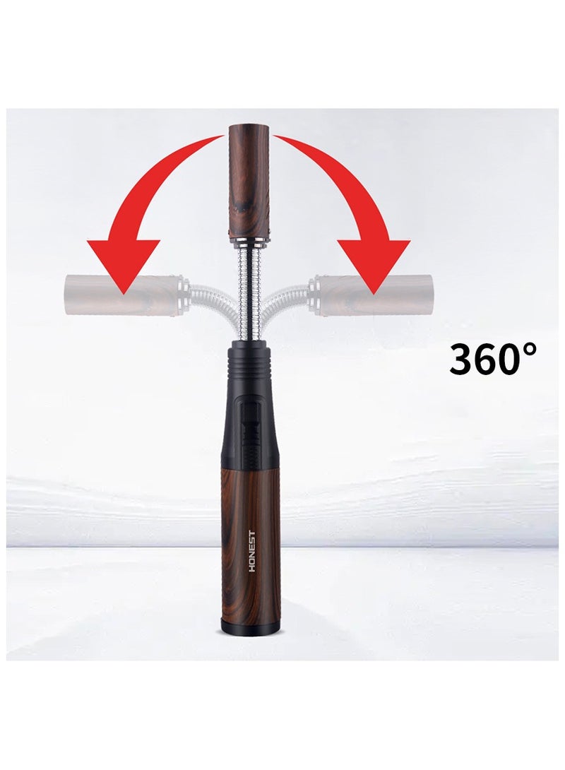 اونست ولاعة HONEST ضد الرياح قابلة لإعادة التعبئة بالبوتان – تصميم معدني وبلاستيكي حديث، ولاعة سيجار وسجائر قابلة للشحن المباشر، مثالية للشواء في الهواء الطلق، الرحلات، السفر والهدايا الفاخرة للأصدقاء والأزواج والزملاء - Image 3