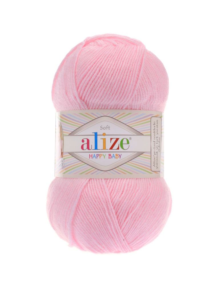 ALIZE Happy Baby Acrylic Yarn 185 Powder Pink