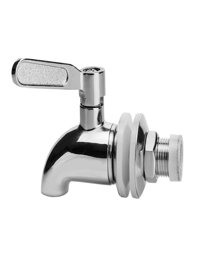 PUSCRIENO Replacement Spigot for Beverage Dispenser, Stainless Steel Spigot for Drink Dispenser, ​Water Dispenser Spigot, Food Grade, with Anti-Clogging Cap - Image 1