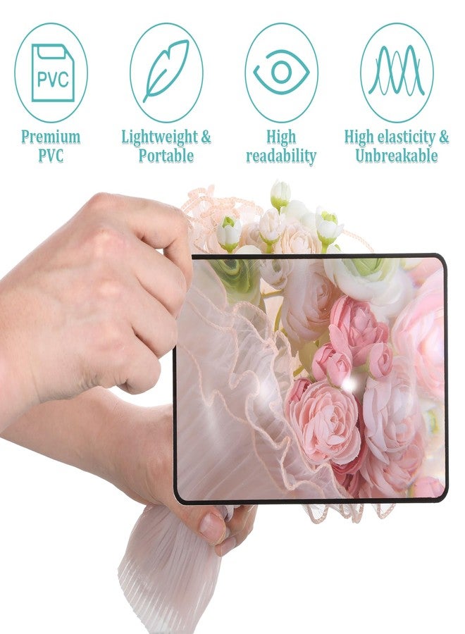 Aeaocvo 6 PCS Magnifying Sheets 5X 3X, Full Page Magnifier for Reading, Flat Plastic Lightweight Magnifying Sheet for Seniors Reading Small Prints, Maps, Newspapers, and Books - Image 3