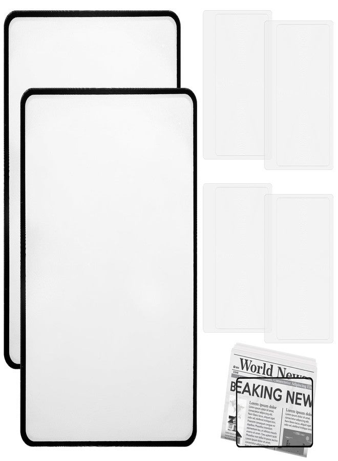 Aeaocvo 6 PCS Magnifying Sheets 5X 3X, Full Page Magnifier for Reading, Flat Plastic Lightweight Magnifying Sheet for Seniors Reading Small Prints, Maps, Newspapers, and Books - Image 1